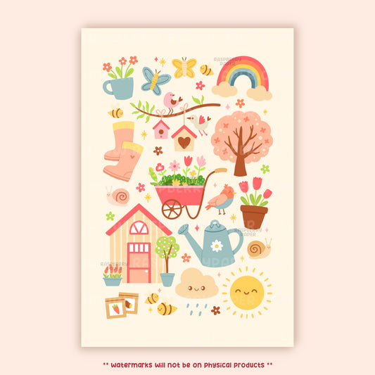 Spring Days Postcard