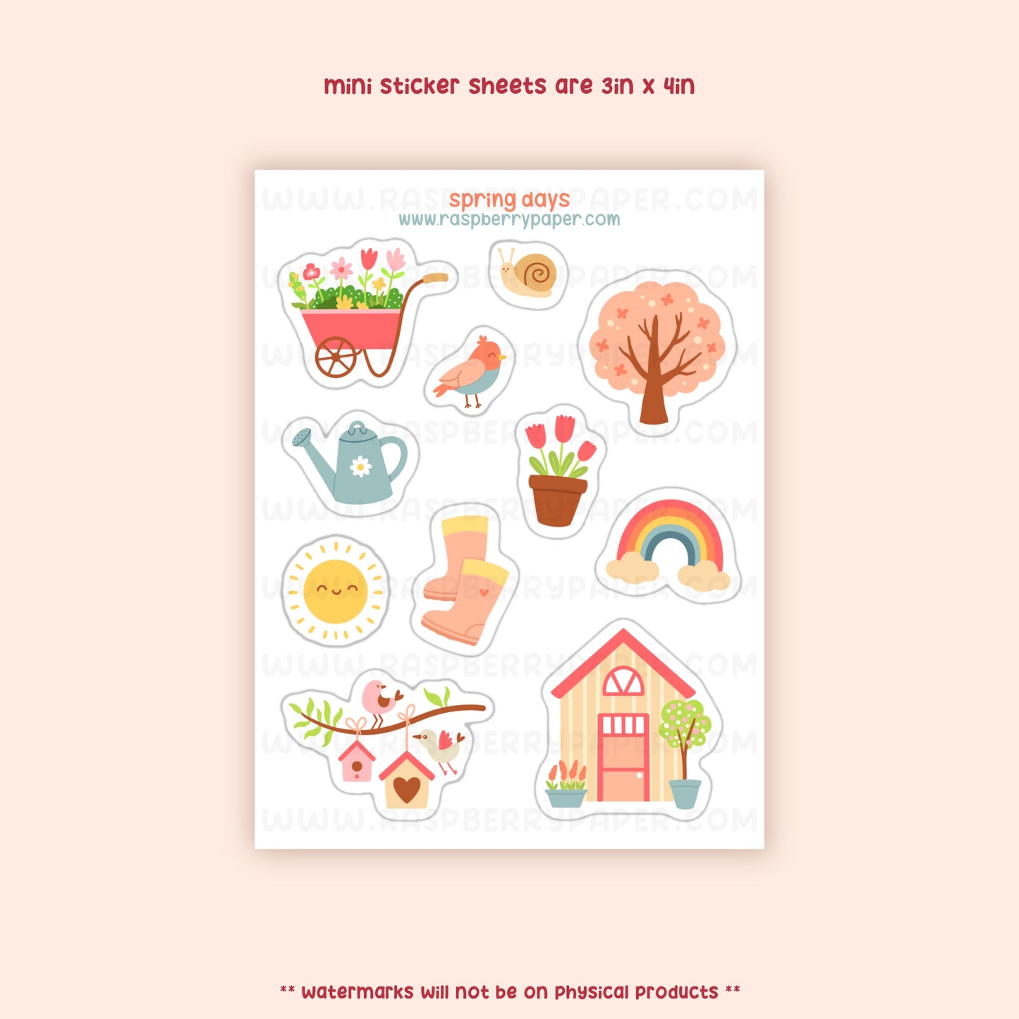 Spring Days Mini Sticker Sheet