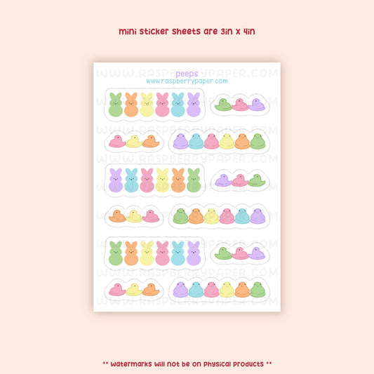 Peeps Mini Sticker Sheet