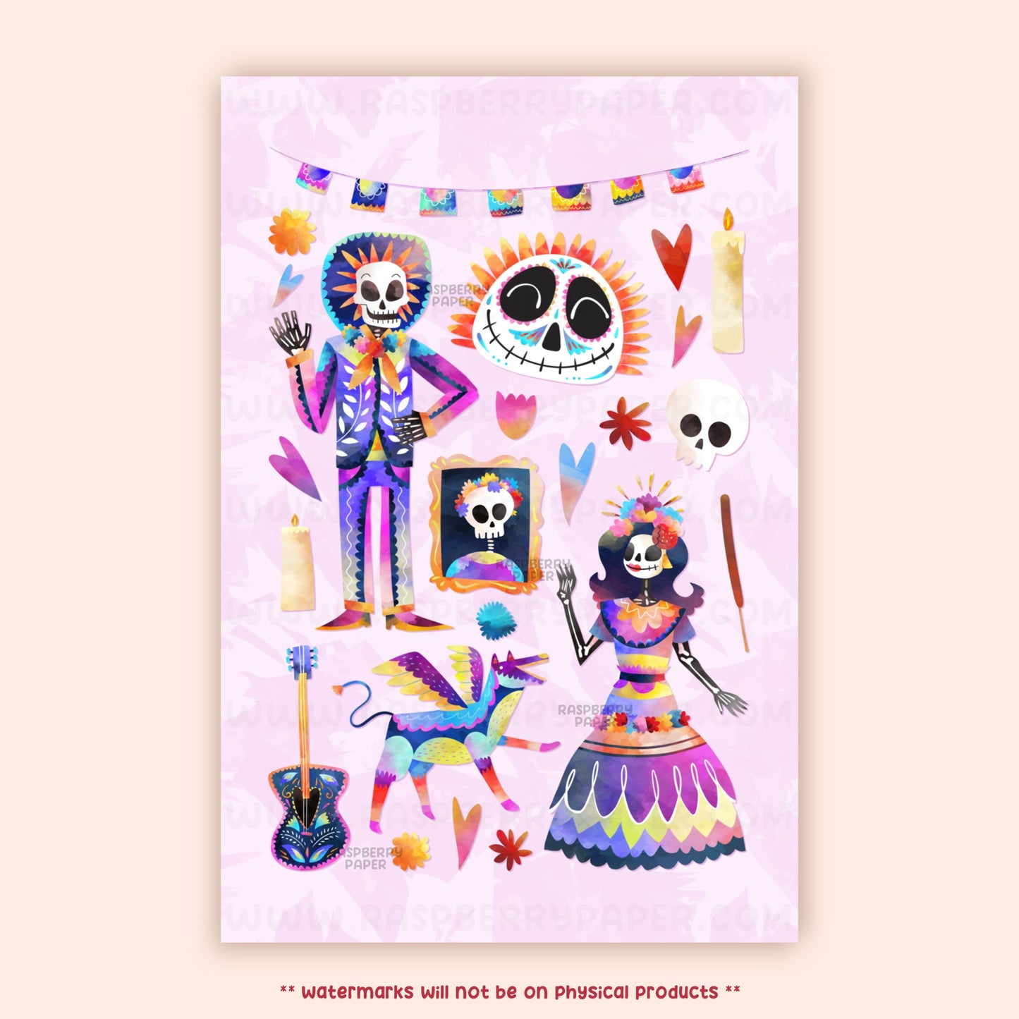 Dia De Los Muertos Postcard