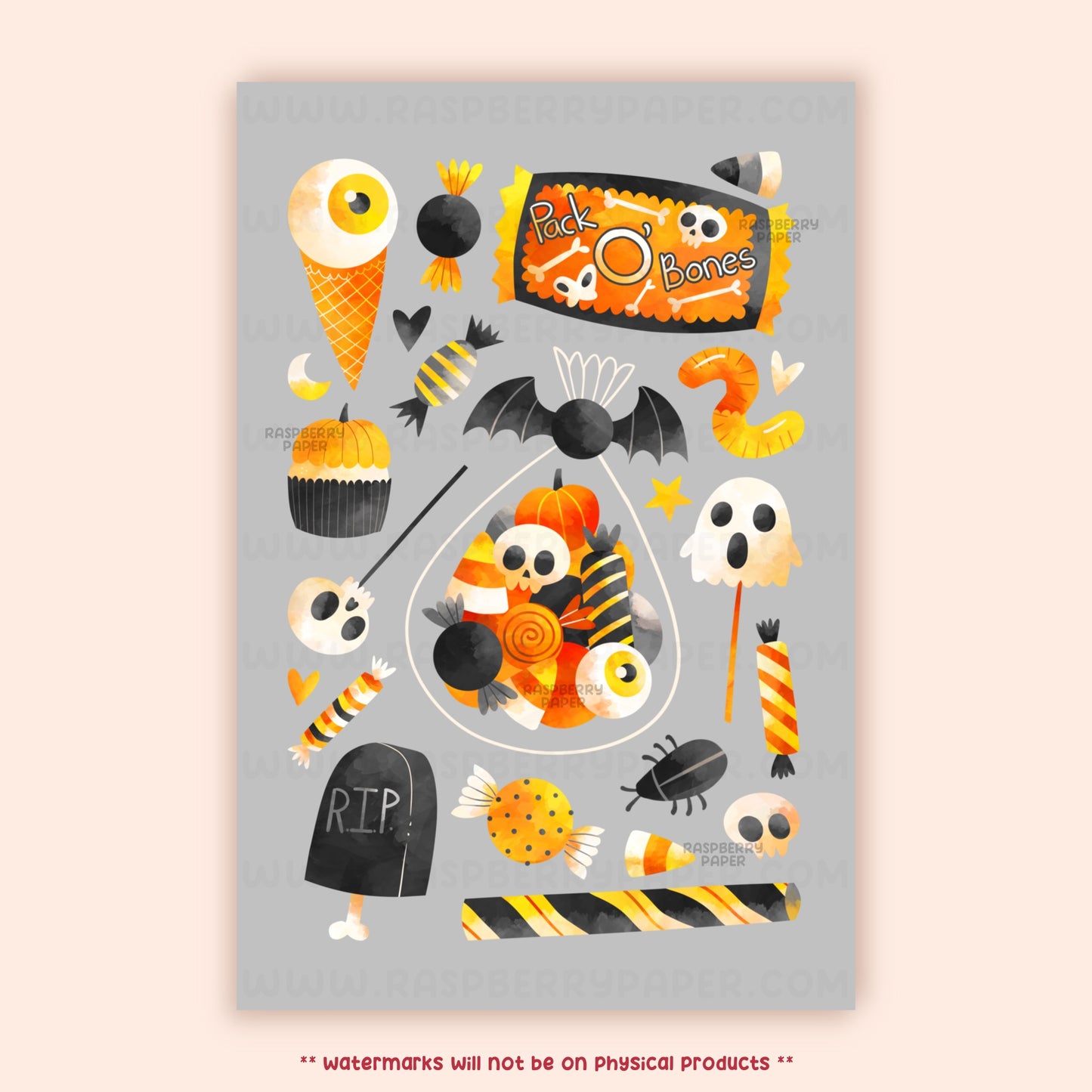 Halloween Sweets Vol II Postcard