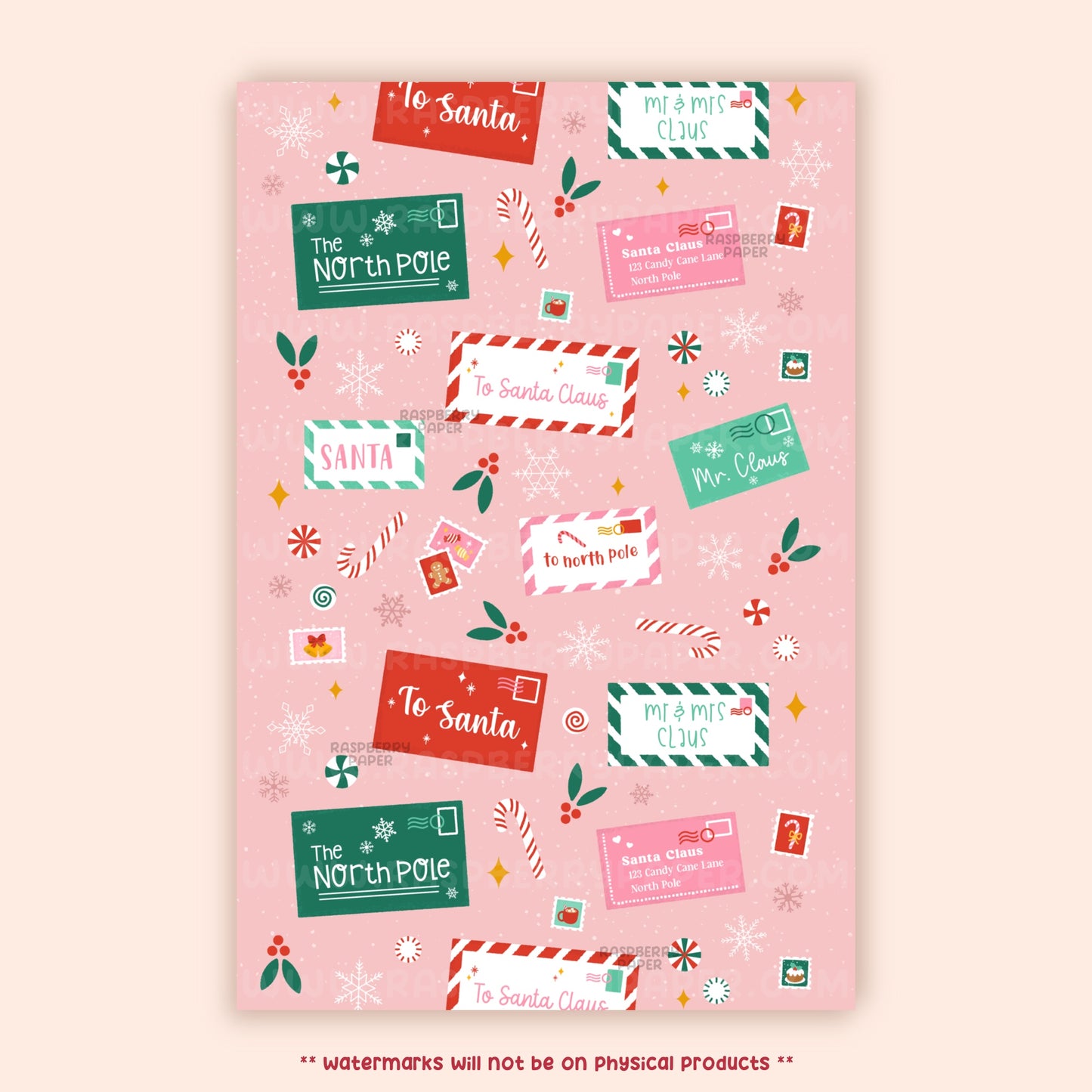 Letters To Santa Postcard