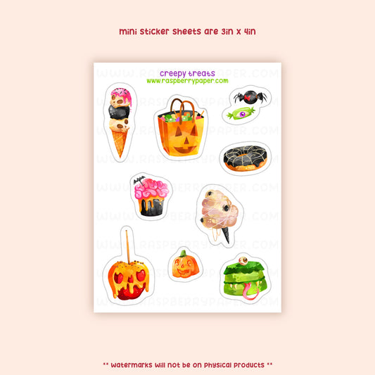 Creepy Treats Sticker Sheet