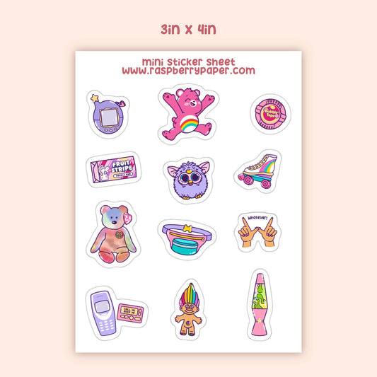 90s Mini Sticker Sheet