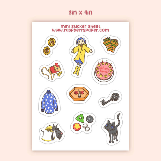Button Eyes Mini Sticker Sheet