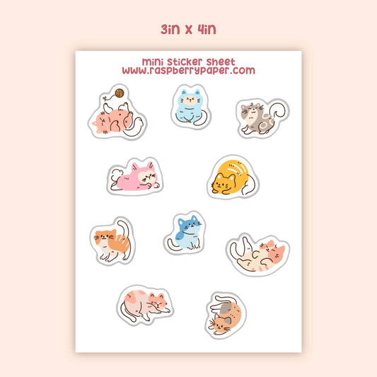 Cats Mini Sticker Sheet