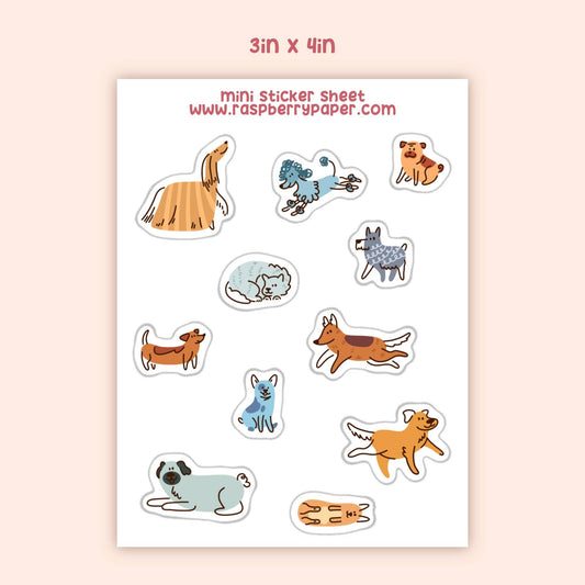 Dogs Mini Sticker Sheet