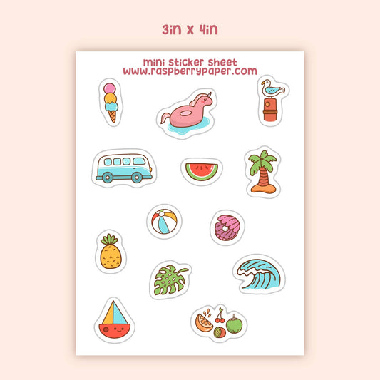 Hello Summer Sticker Sheet