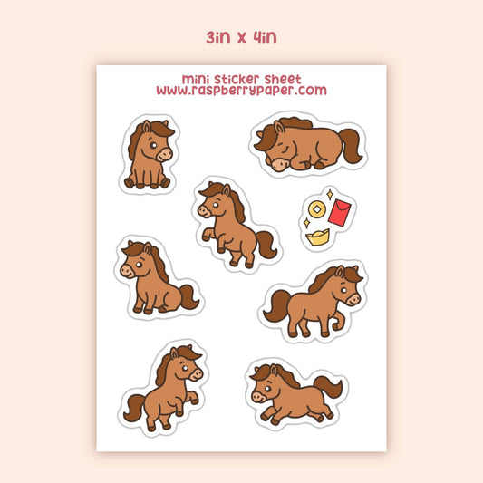 Horse Mini Sticker Sheet