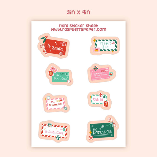 Letters To Santa Sticker Sheet