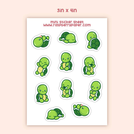 Little Turtles Mini Sticker Sheet