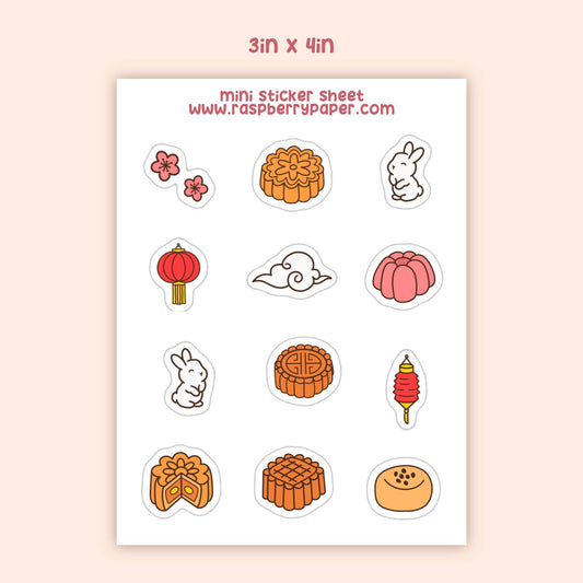 Mid Autumn Festival Mini Sticker Sheet