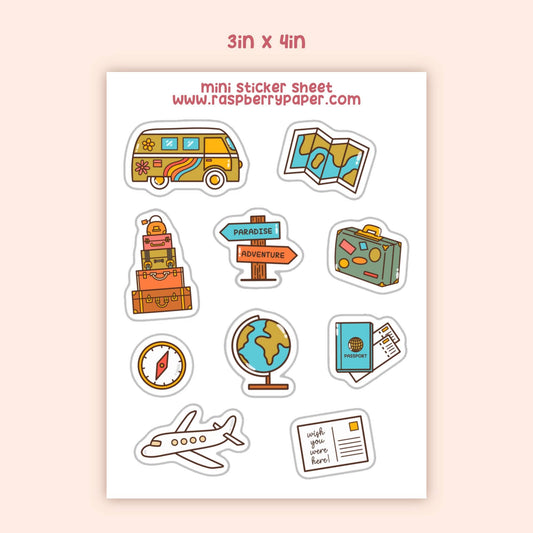 Travel Mini Sticker Sheet