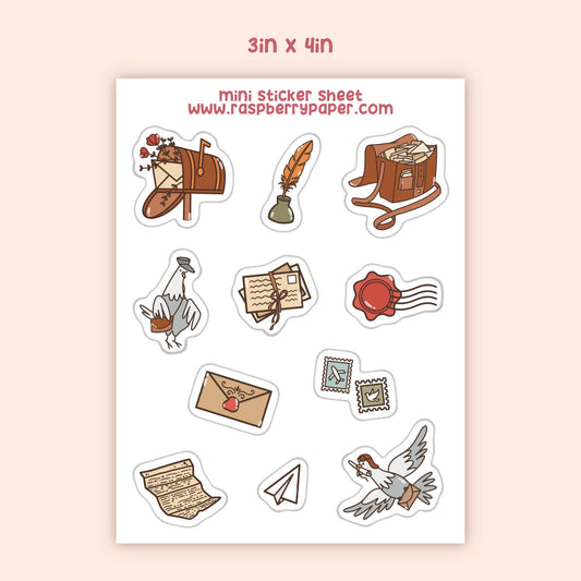 Vintage Mail Mini Sticker Sheet