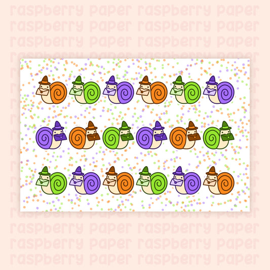 Halloween Snails Postcard