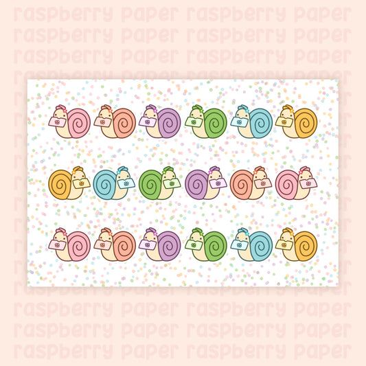 Spring Snails Postcard