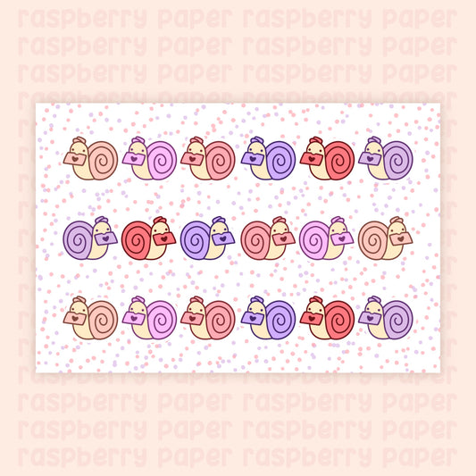 Valentine's Snails Postcard