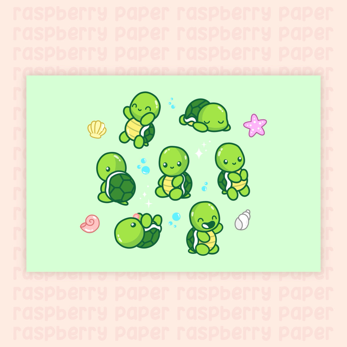 Little Turtles Postcard