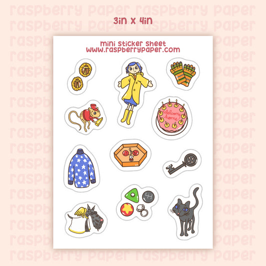 Button Eyes Mini Sticker Sheet