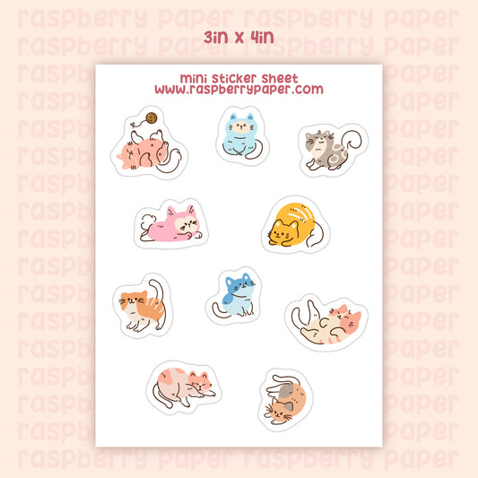 Cats Mini Sticker Sheet