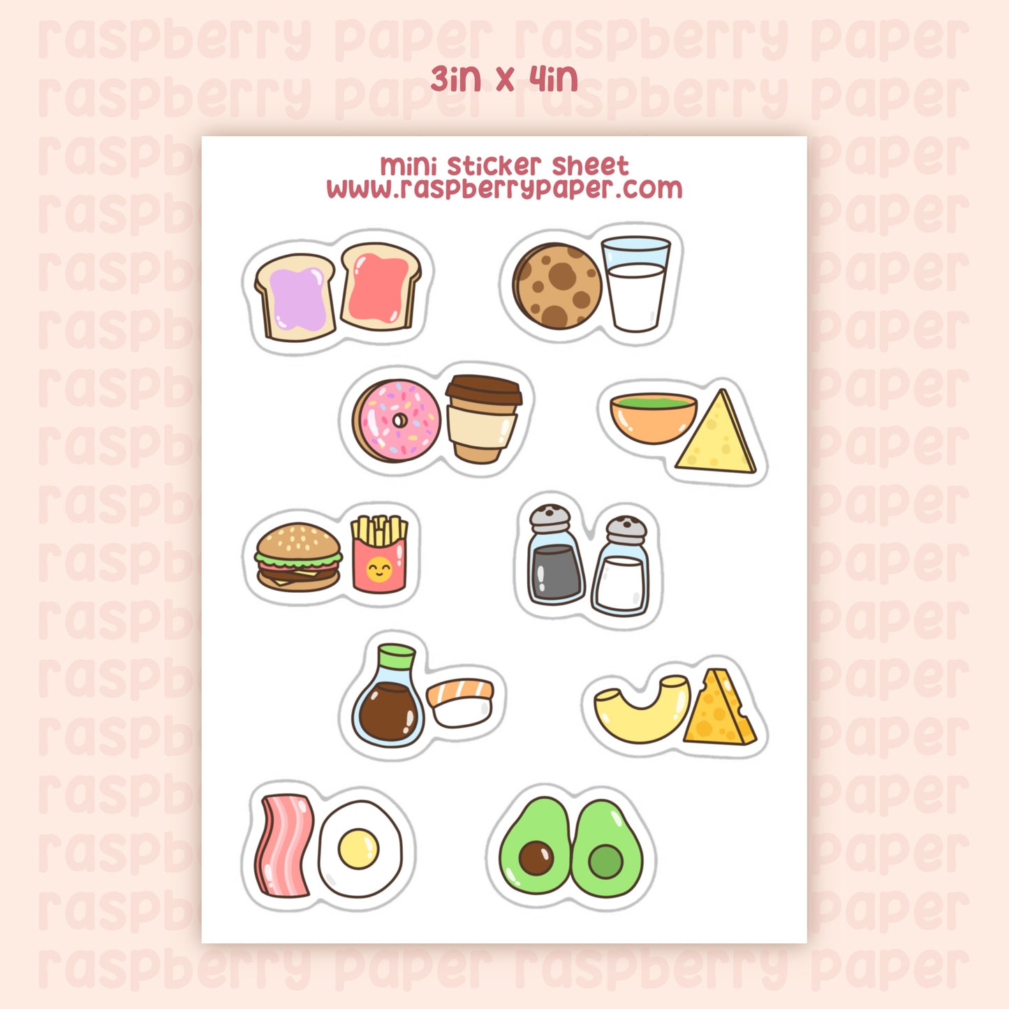 Cute Pairs Mini Sticker Sheet