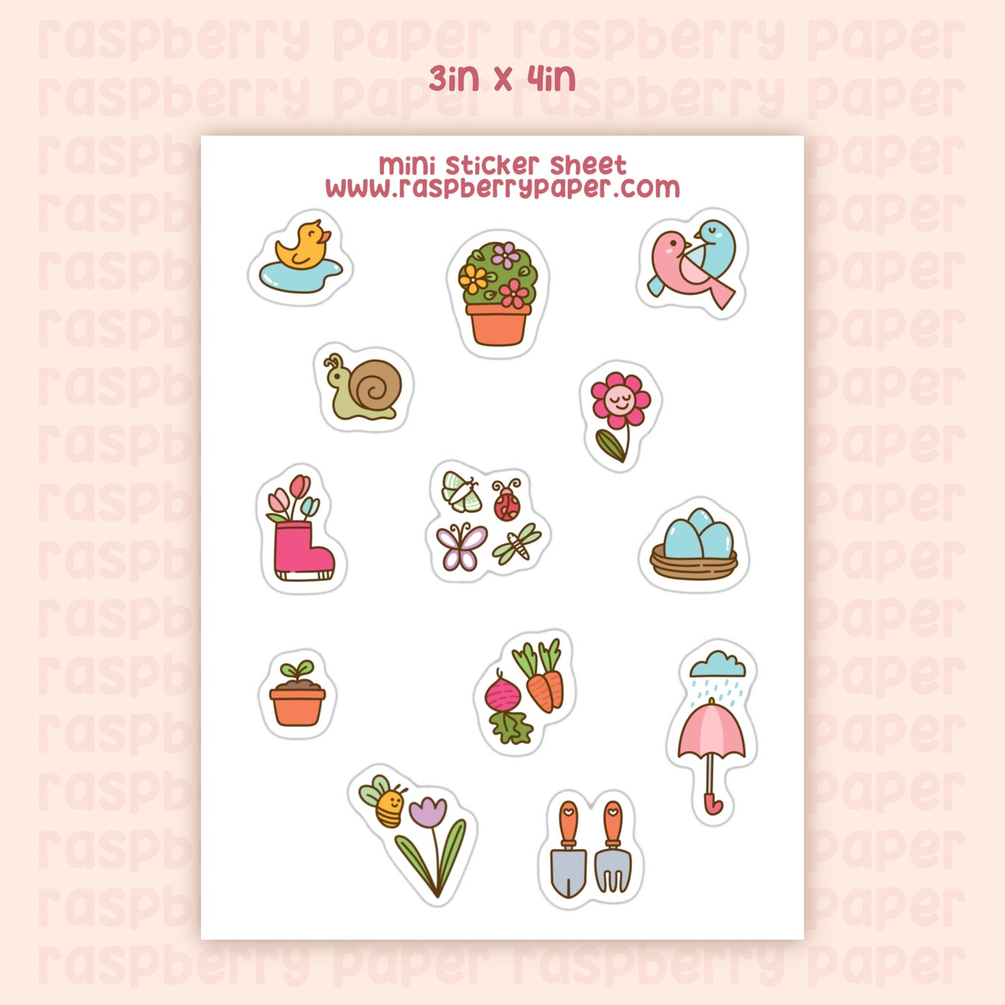 Hello Spring Sticker Sheet