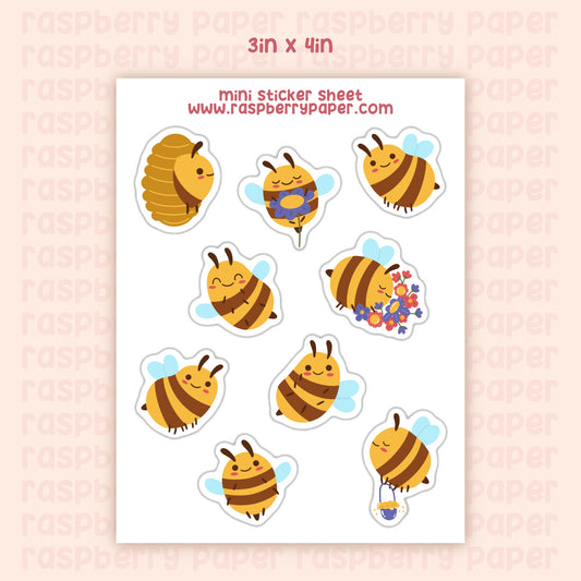 Honeybees Mini Sticker Sheet