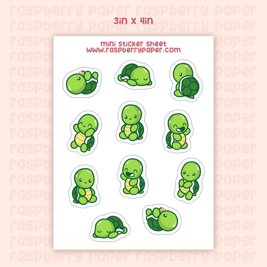 Little Turtles Mini Sticker Sheet