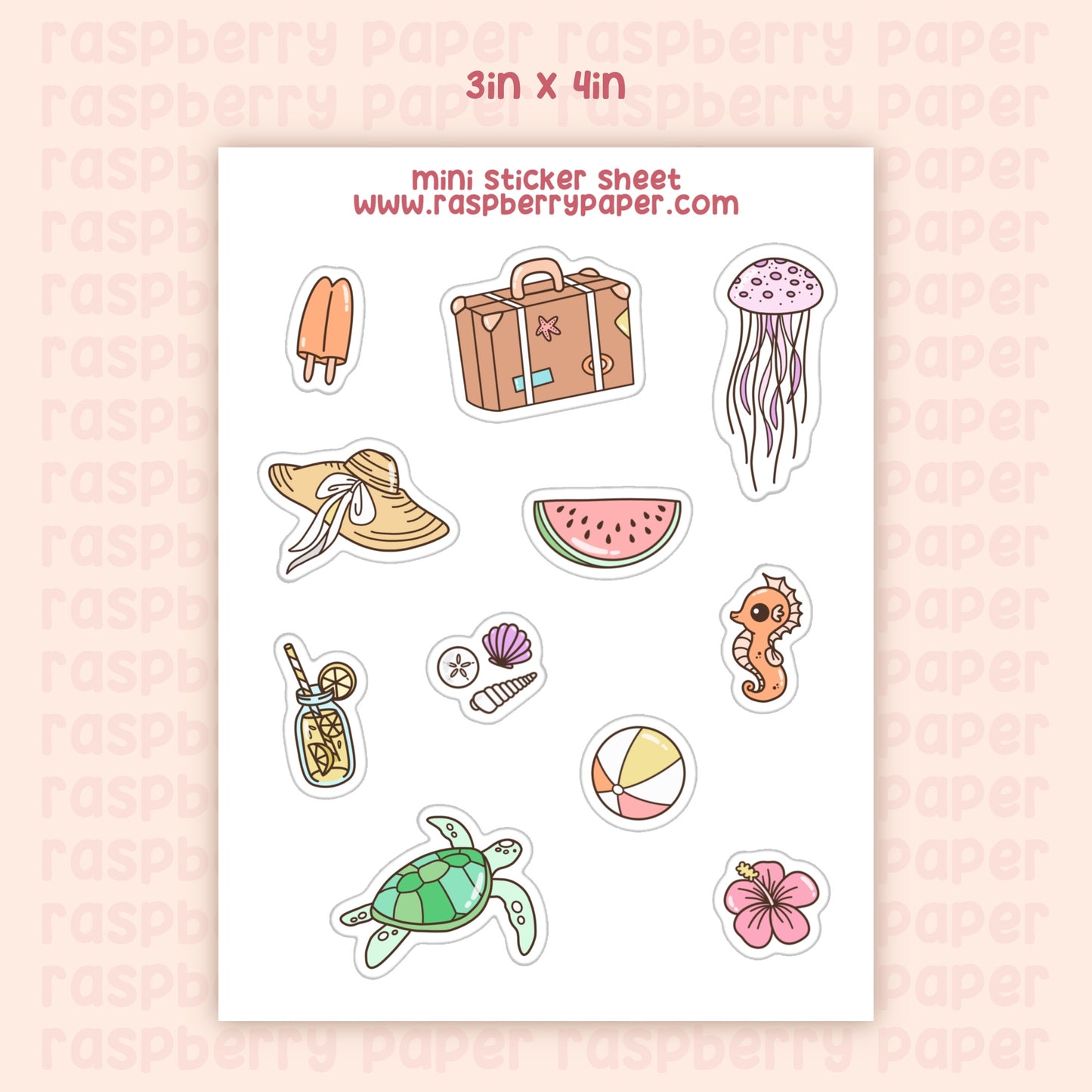 Summer Mini Sticker Sheet