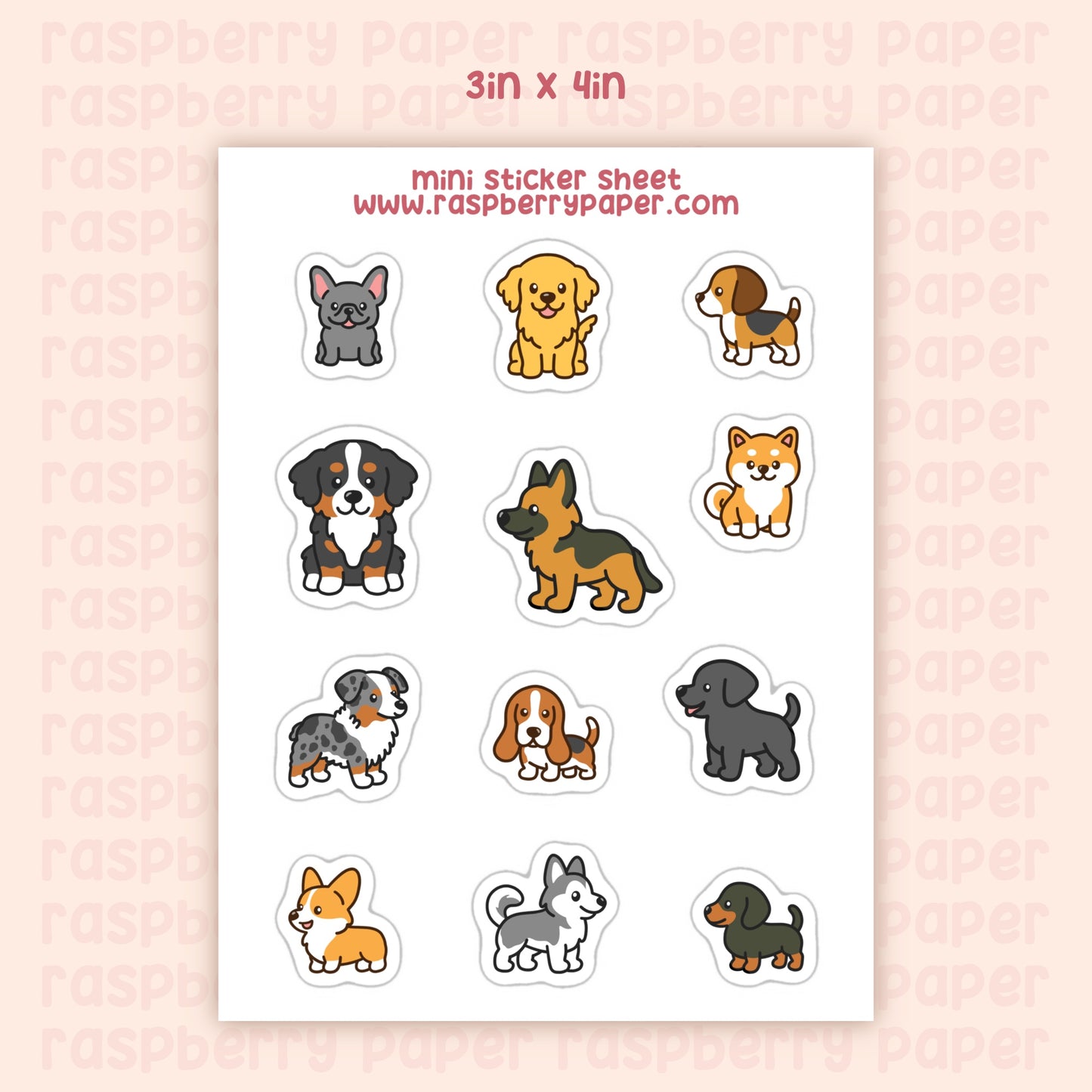 Good Doggies Mini Sticker Sheet