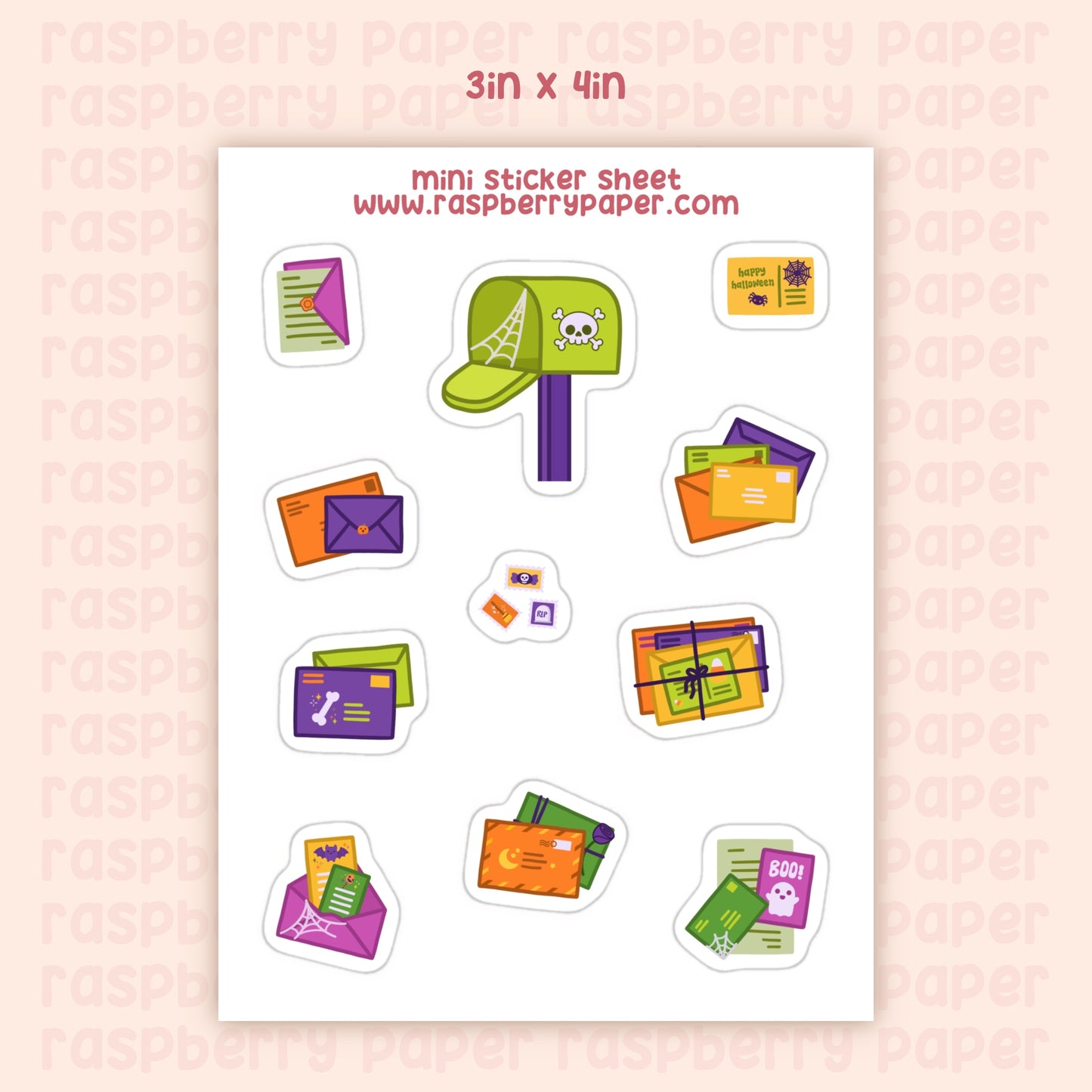 Halloween Mail Mini Sticker Sheet