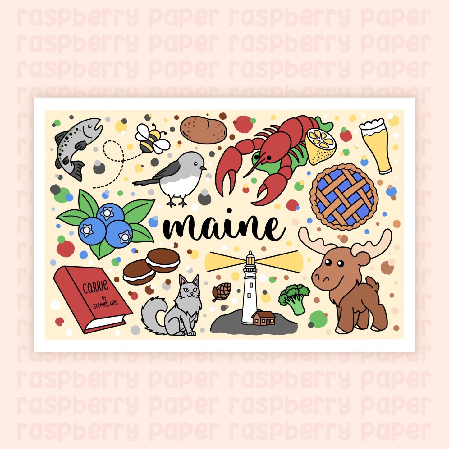Maine State Postcard