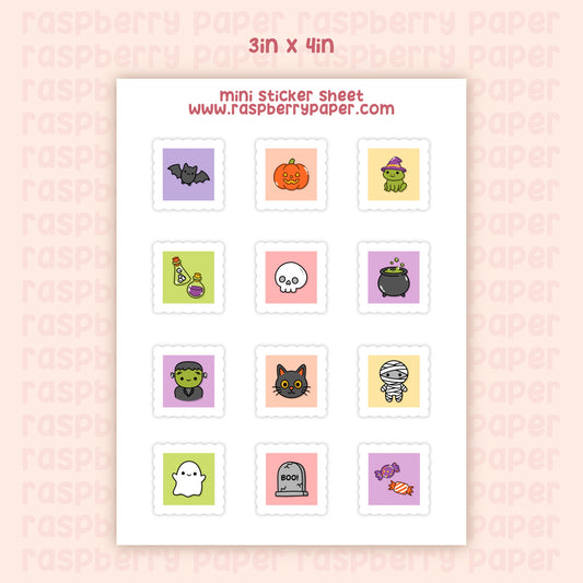 Halloween Stamps Mini Sticker Sheet
