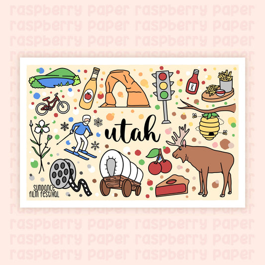 Utah State Postcard