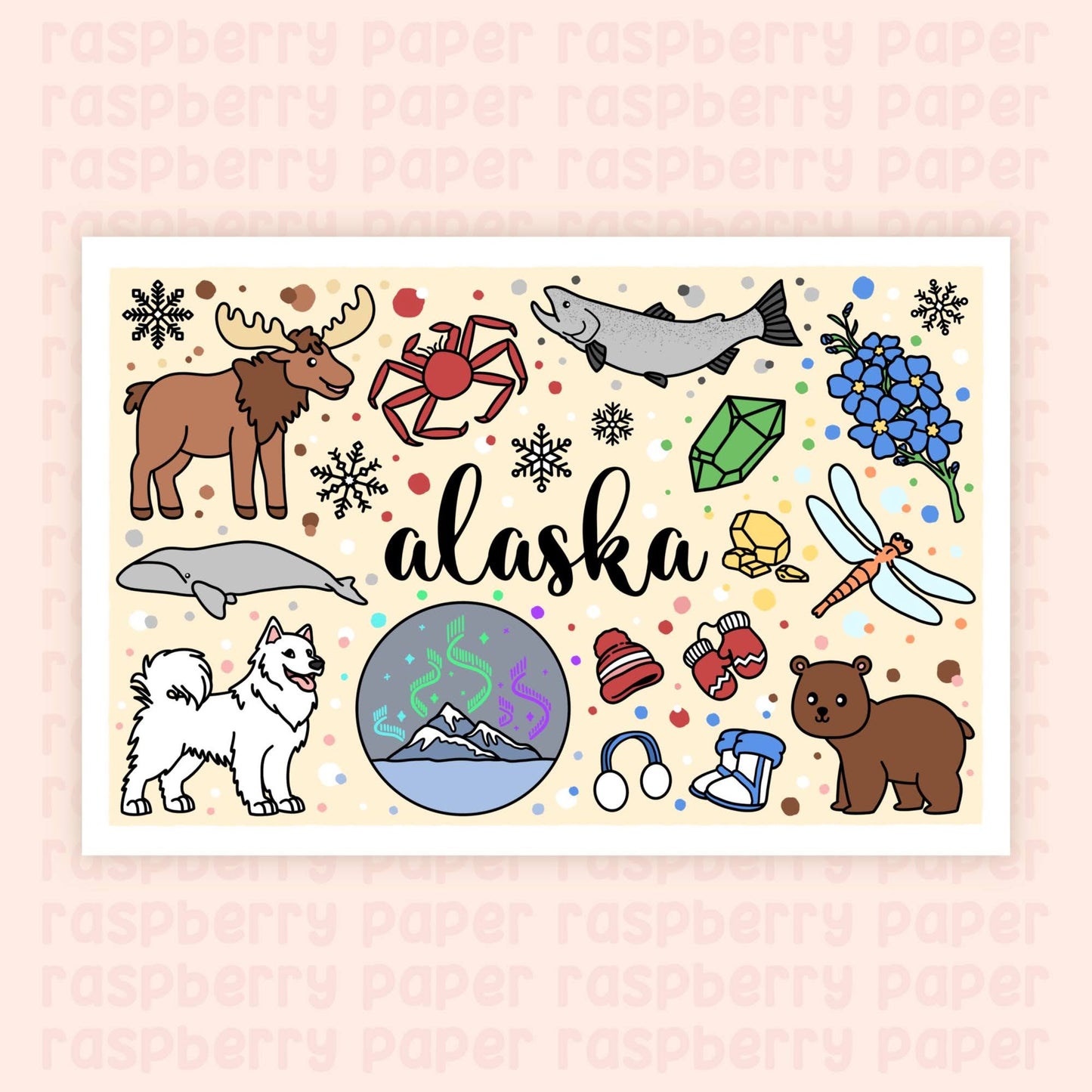 Alaska State Postcard