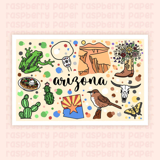Arizona State Postcard