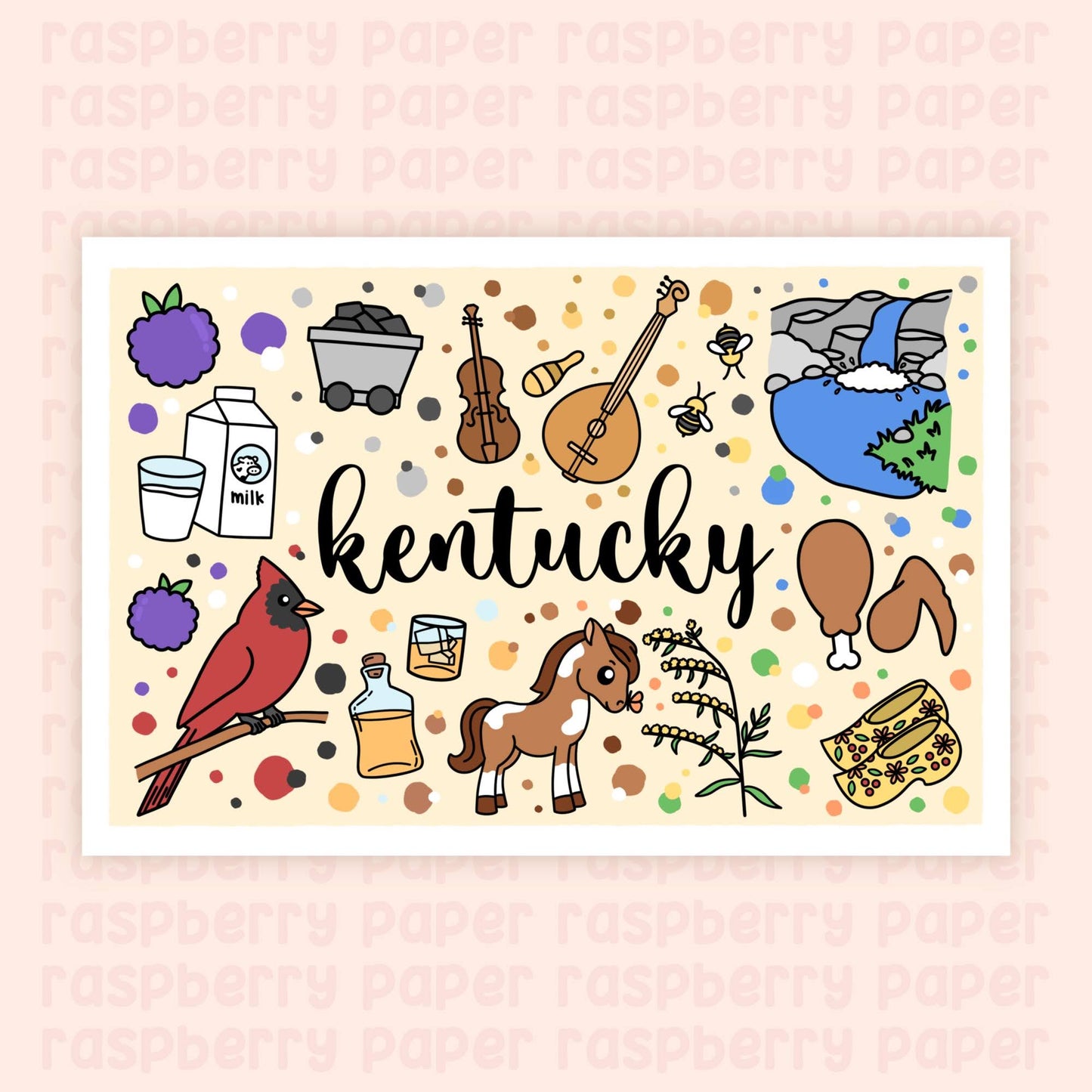 Kentucky State Postcard