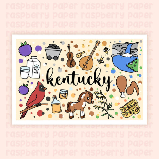 Kentucky State Postcard