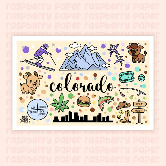 Colorado State Postcard