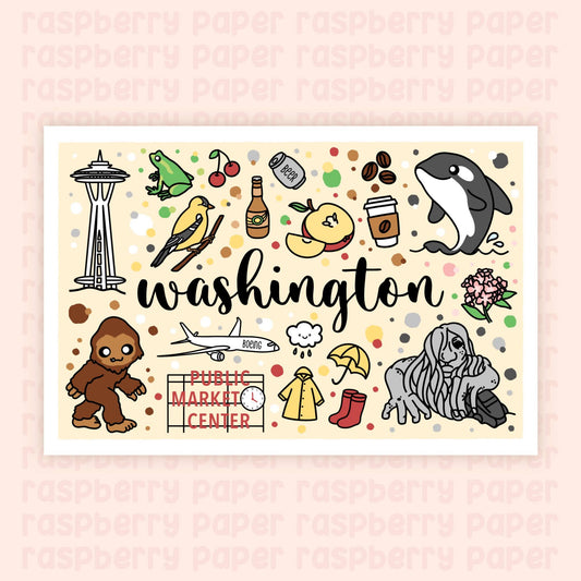 Washington State Postcard