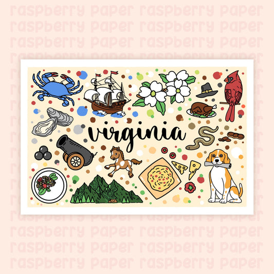 Virginia State Postcard