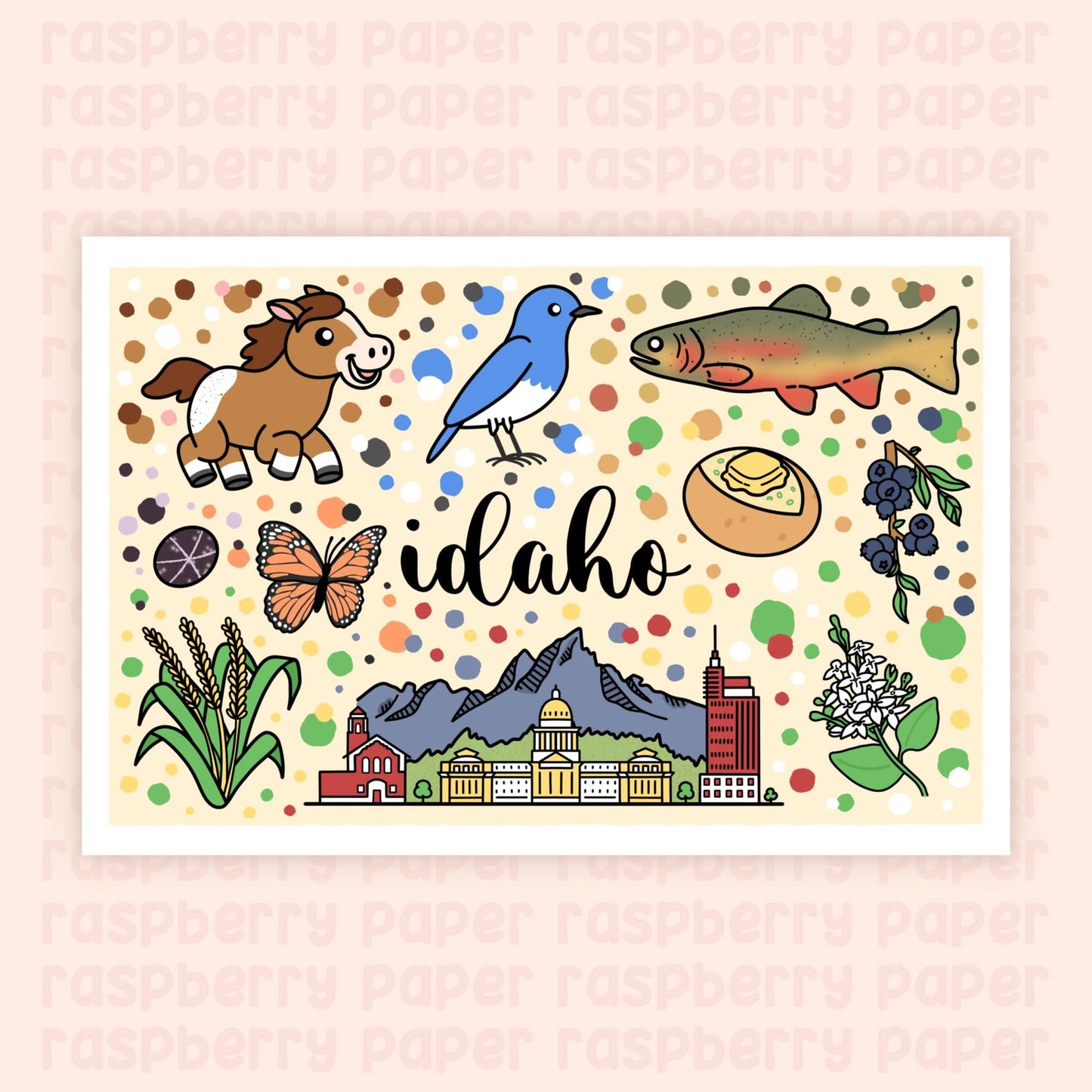 Idaho State Postcard