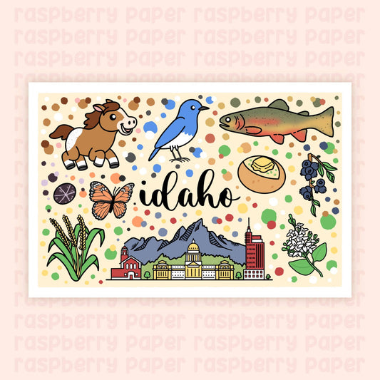 Idaho State Postcard