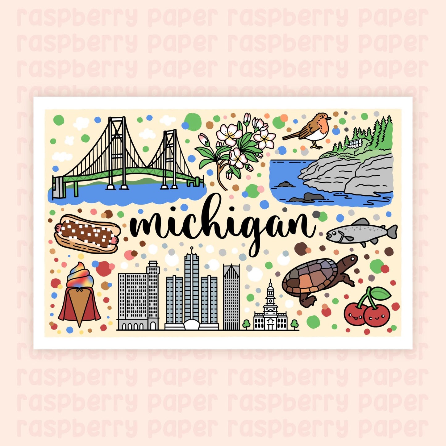 Michigan State Postcard