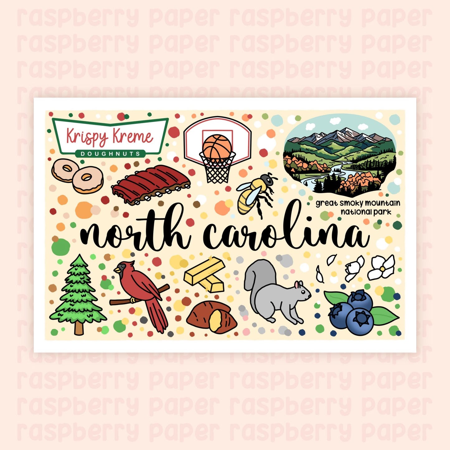 North Carolina State Postcard
