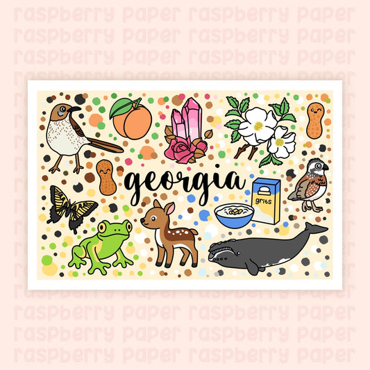 Georgia State Postcard