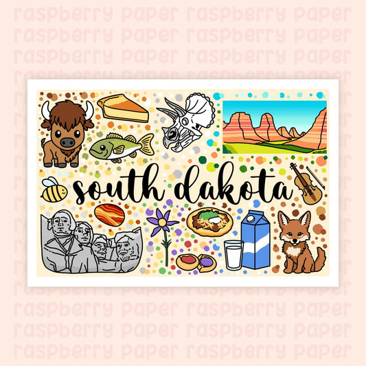 South Dakota State Postcard