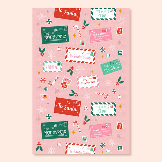 Letters To Santa Postcard