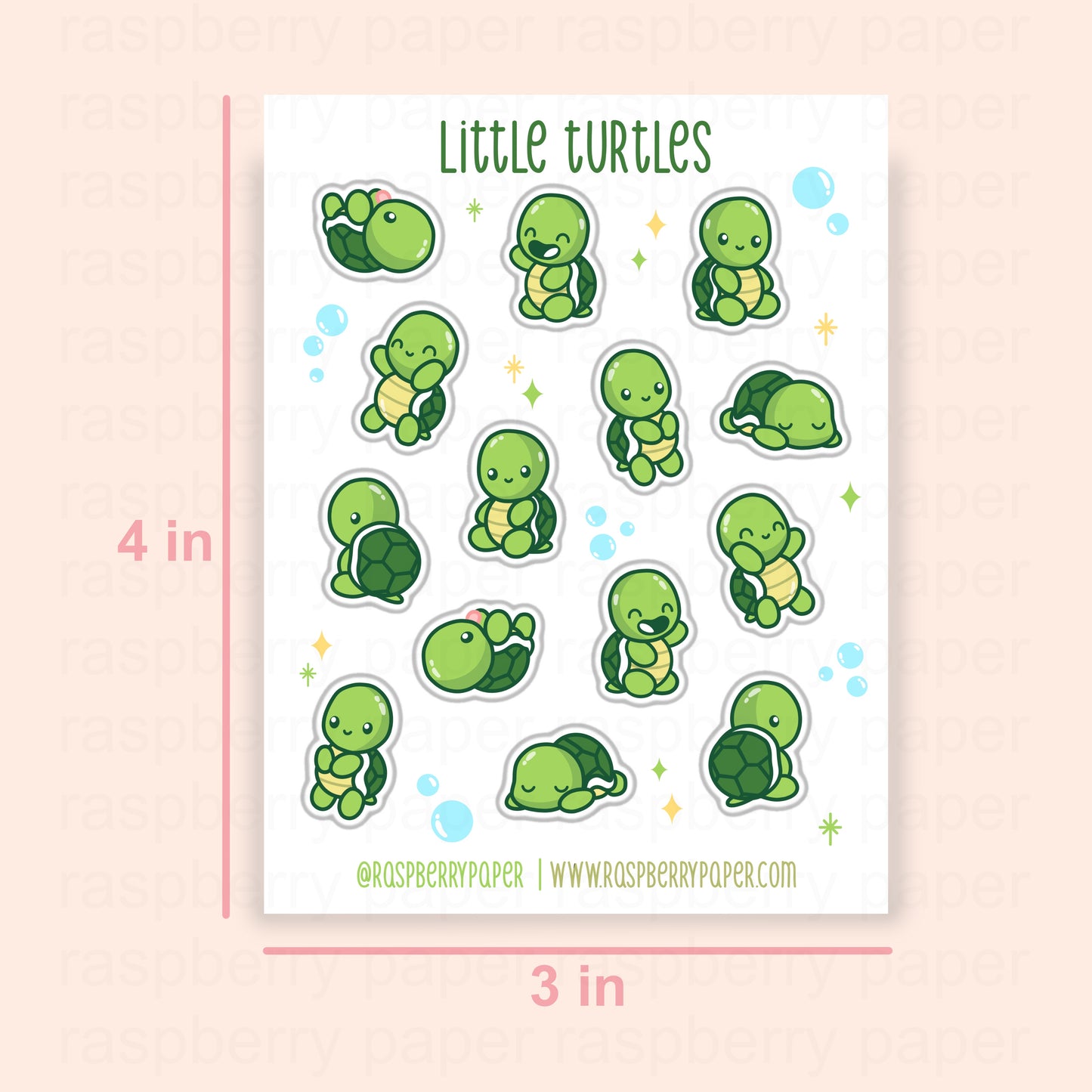 Little Turtles Sticker Sheet