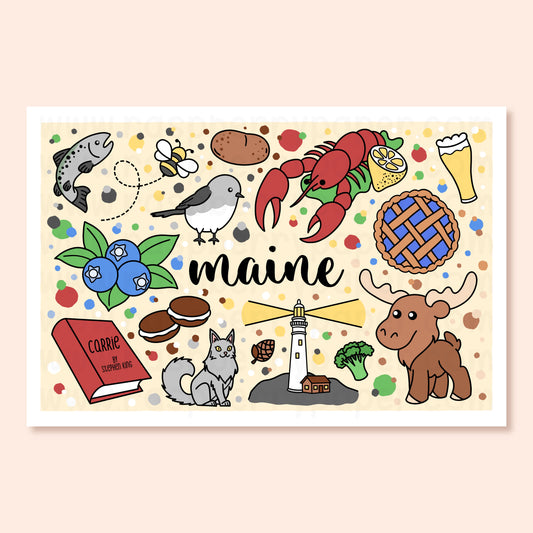 Maine State Postcard